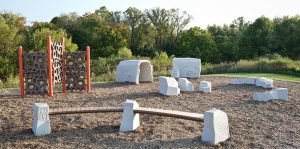 outdoor concrete bench