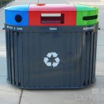 outdoor trash receptacles