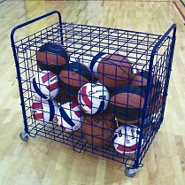 indoor basketball storage 