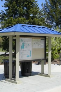 Small Trail signage shelter