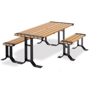 wooden table for park 