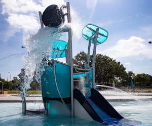 splash pad inclusive structure